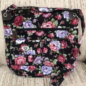 NWOT Floral Crossbody Tote Hobo Bag